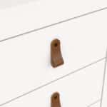 Furniture To Go Barcelona Bedside Table 3 Drawers White The Home and Office Stores