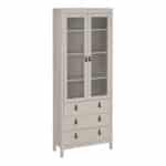 Furniture To Go Barcelona china cabinet 2 glass doors 3 drawers cashmere