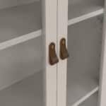 Furniture To Go Barcelona China Cabinet 2 Glass Doors 3 Drawers cashmere The Home and Office Stores