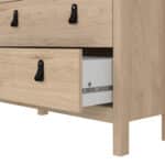 Furniture To Go Barcelona China Cabinet 2 Glass Doors 3 Drawers oak The Home and Office Stores