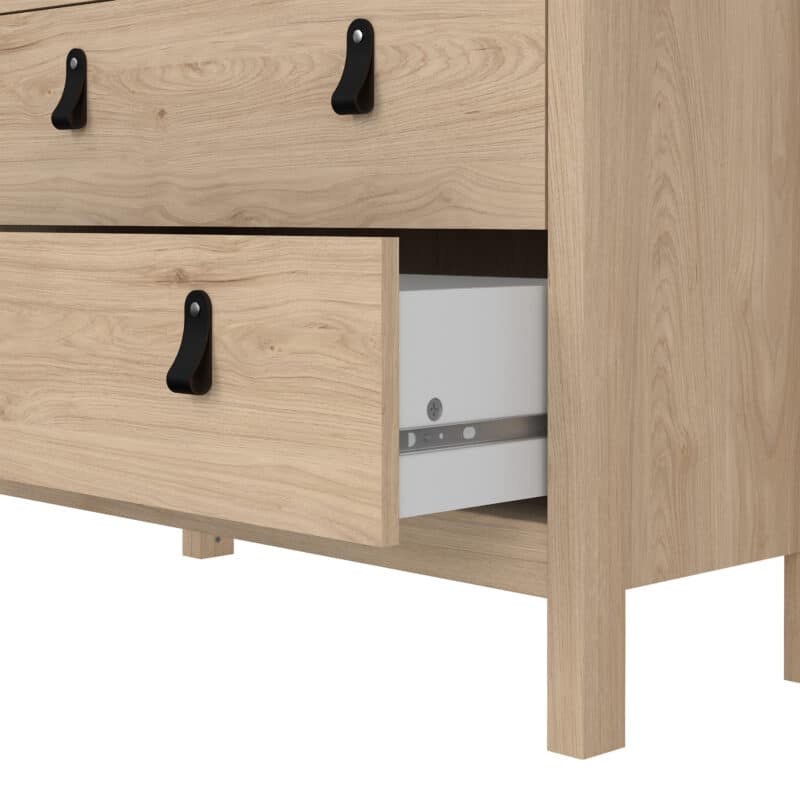 Furniture To Go Barcelona China Cabinet 2 Glass Doors 3 Drawers oak The Home and Office Stores