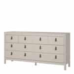 Furniture To Go Barcelona Double Dresser 8 Drawers Cashmere The Home and Office Stores