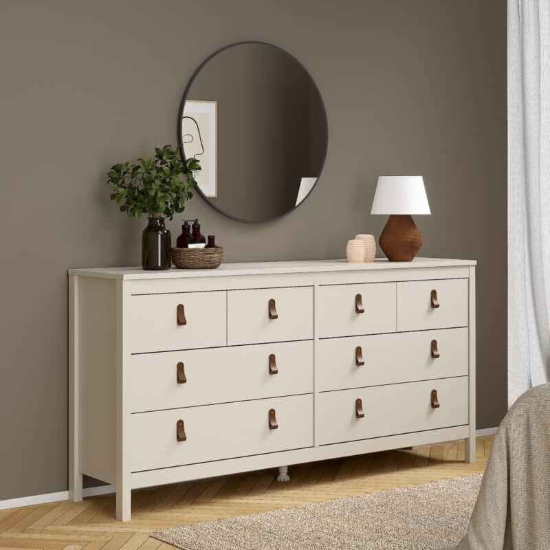 Furniture To Go Barcelona Double Dresser 8 Drawers Cashmere The Home and Office Stores