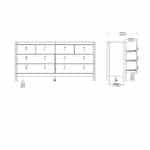 Furniture To Go Barcelona Double Dresser 8 Drawers Cashmere The Home and Office Stores