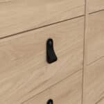 Furniture To Go Barcelona Double Dresser 8 Drawers Oak The Home and Office Stores