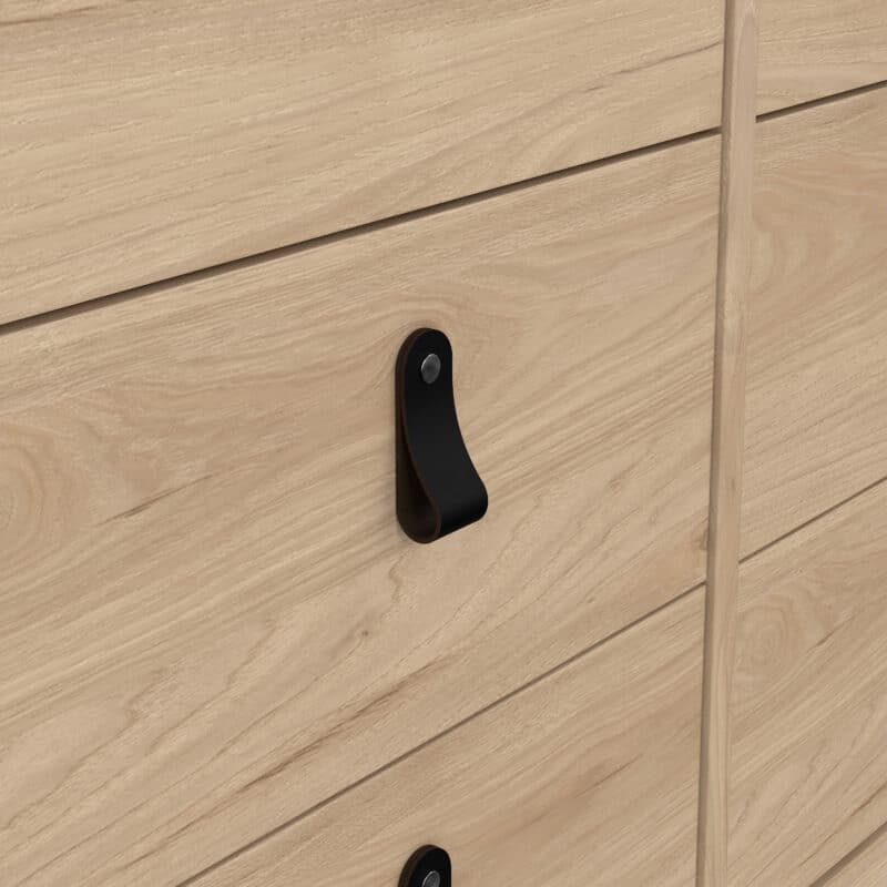 Furniture To Go Barcelona Double Dresser 8 Drawers Oak The Home and Office Stores