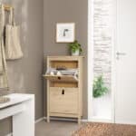 Furniture To Go Barcelona Shoe Cabinet 2 Flip Down Doors Oak The Home and Office Stores