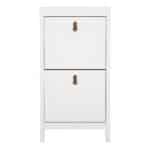 Furniture To Go Barcelona Shoe Cabinet 2 Flip Down Doors White The Home and Office Stores