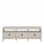 Furniture To Go Barcelona TV Unit 3 Drawers Cashmere The Home and Office Stores