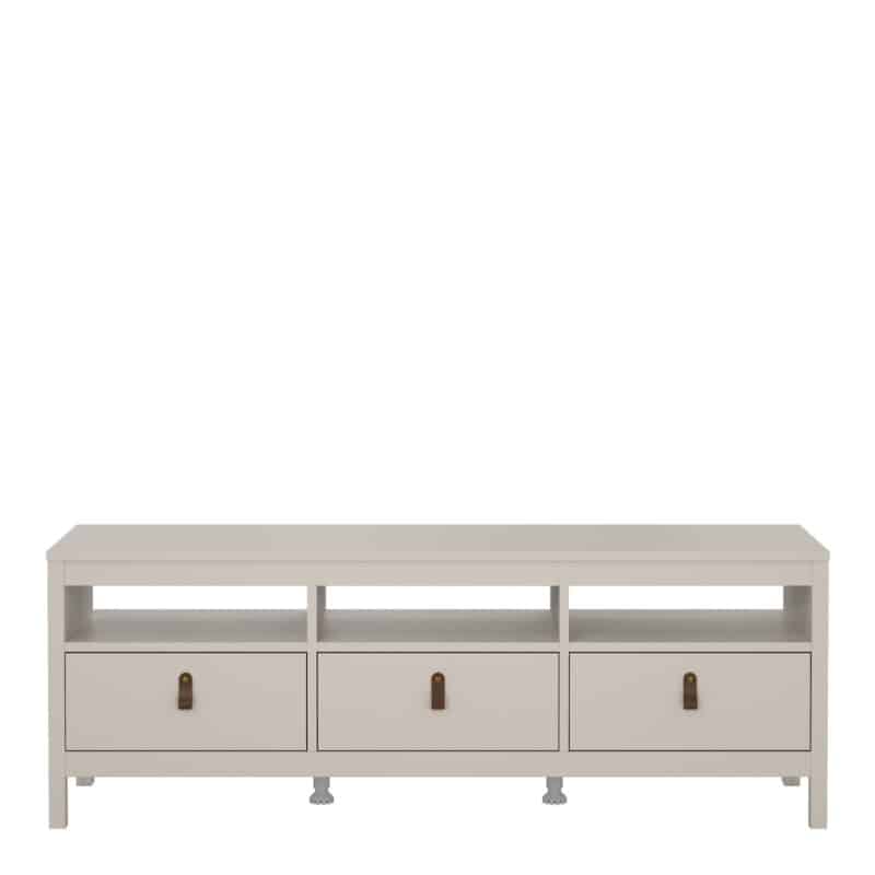 Furniture To Go Barcelona TV Unit 3 Drawers Cashmere The Home and Office Stores