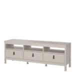 Furniture To Go Barcelona TV Unit 3 Drawers Cashmere The Home and Office Stores
