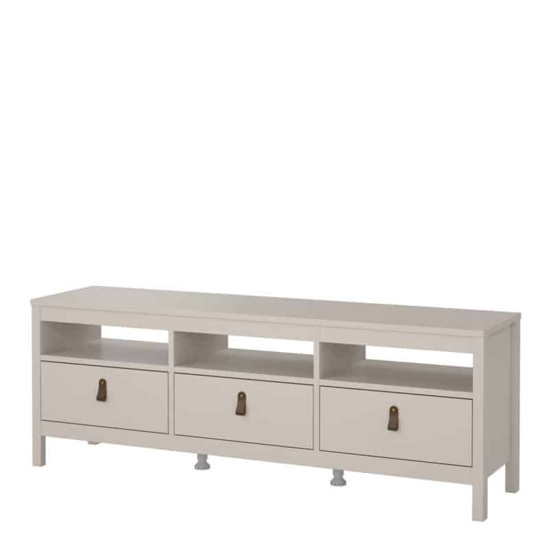 Furniture To Go Barcelona TV Unit 3 Drawers Cashmere The Home and Office Stores