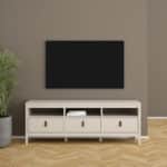 Furniture To Go Barcelona TV Unit 3 Drawers Cashmere The Home and Office Stores