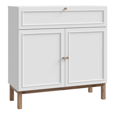 Furniture To Go Wensley light grey 2 door 1 drawer console unit