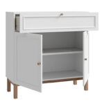Furniture To Go Wensley Light Grey 2 Door 1 Drawer Console Unit The Home and Office Stores