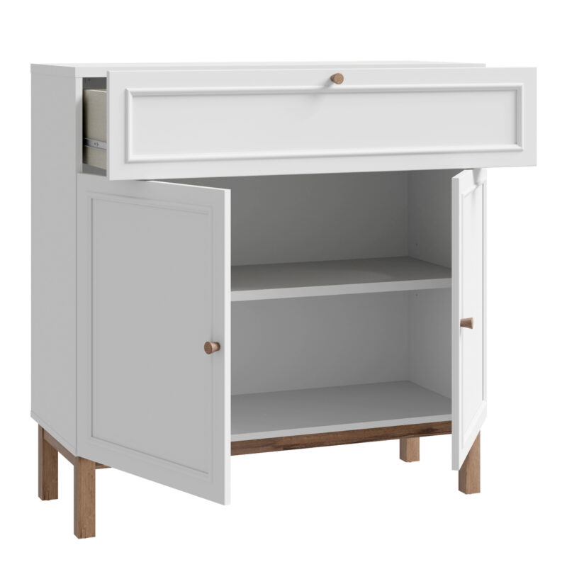 Furniture To Go Wensley Light Grey 2 Door 1 Drawer Console Unit The Home and Office Stores