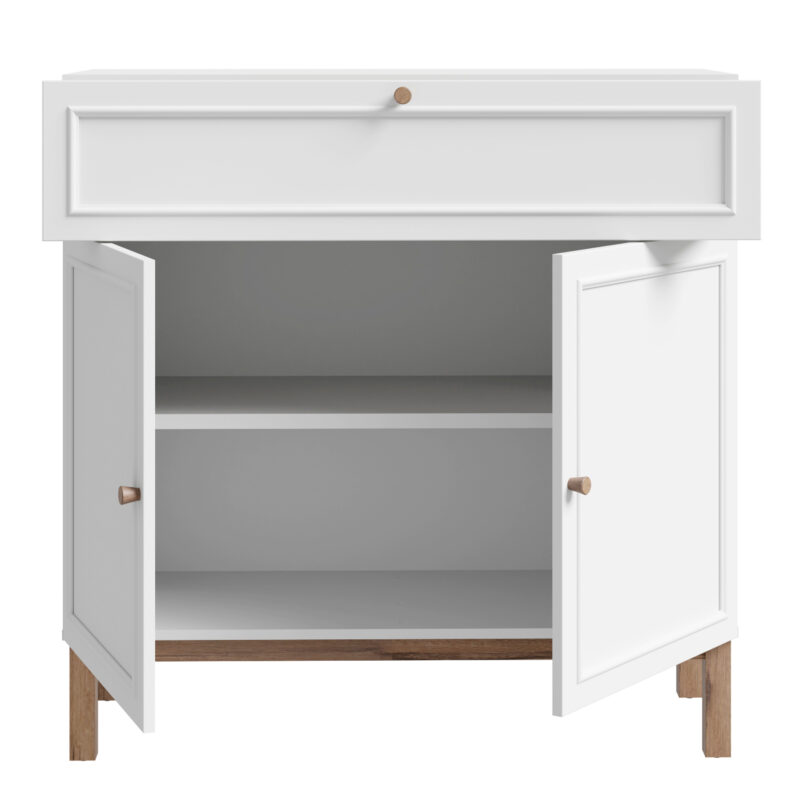 Furniture To Go Wensley Light Grey 2 Door 1 Drawer Console Unit The Home and Office Stores