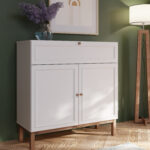 Furniture To Go Wensley Light Grey 2 Door 1 Drawer Console Unit The Home and Office Stores