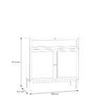 Furniture To Go Wensley Light Grey 2 Door 1 Drawer Console Unit The Home and Office Stores
