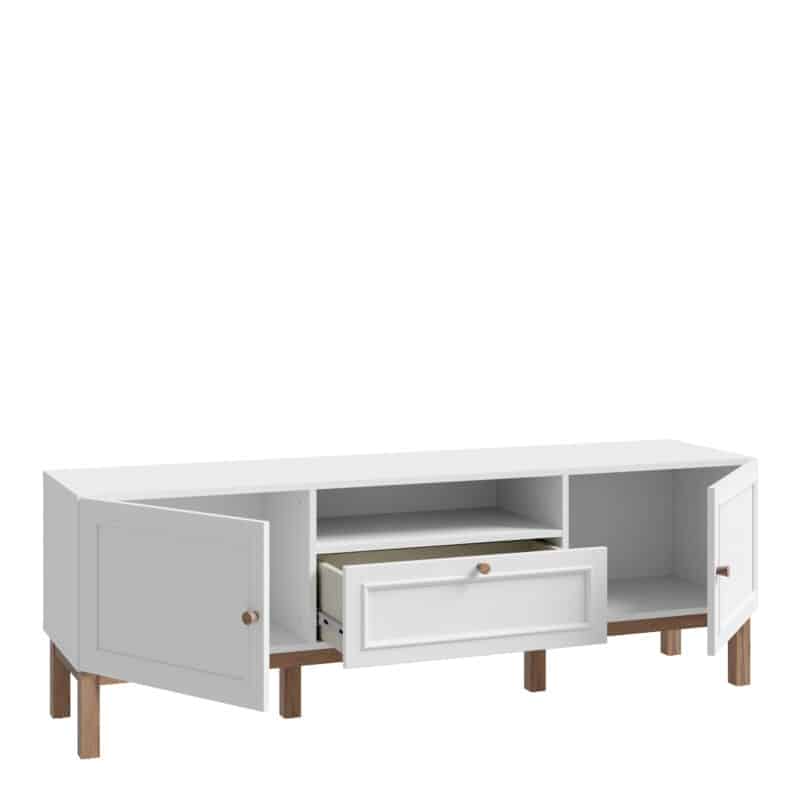 Furniture To Go Wensley Light Grey 2 Door TV Unit The Home and Office Stores