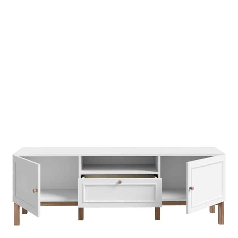 Furniture To Go Wensley Light Grey 2 Door TV Unit The Home and Office Stores