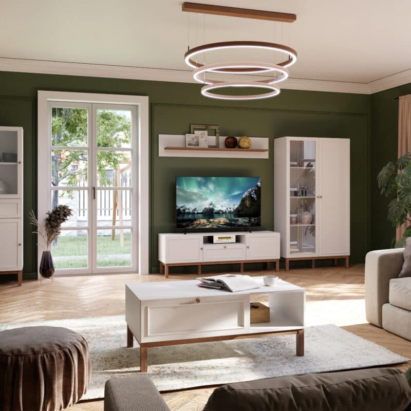 Furniture To Go Wensley Light Grey 2 Door TV Unit The Home and Office Stores