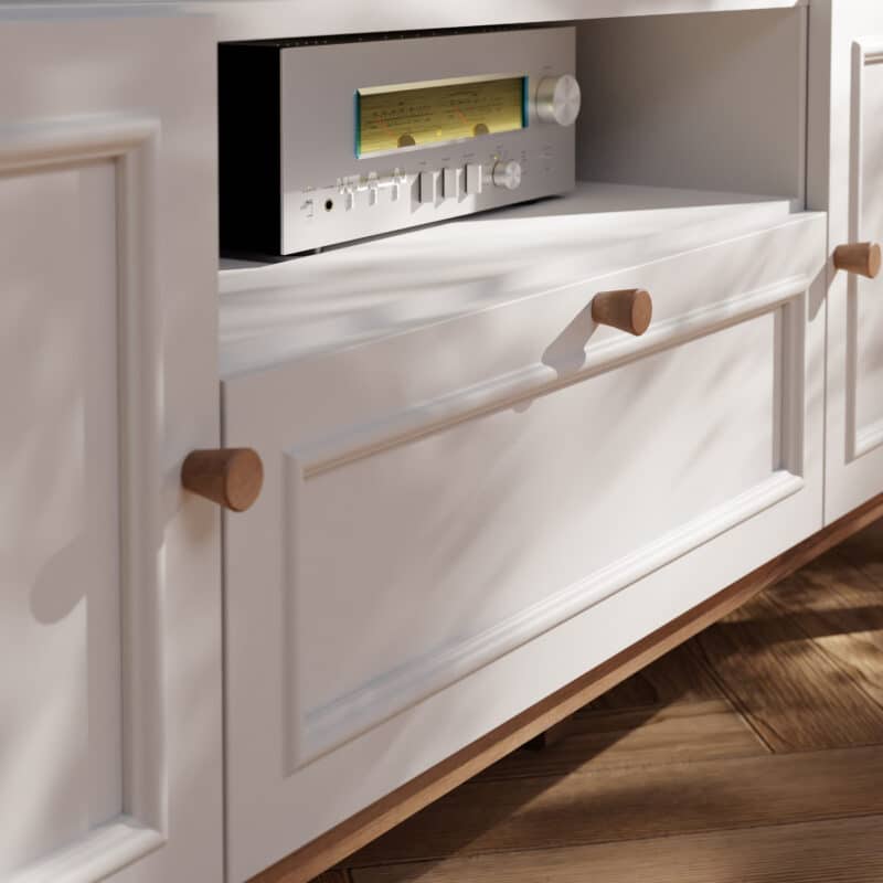 Furniture To Go Wensley Light Grey 2 Door TV Unit The Home and Office Stores