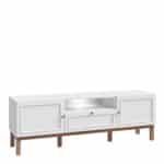 Furniture To Go Wensley light grey 2 door TV unit with LED lighting