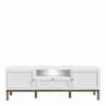 Furniture To Go Wensley Light Grey 2 Door TV Unit With LED Lighting The Home and Office Stores