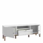 Furniture To Go Wensley Light Grey 2 Door TV Unit With LED Lighting The Home and Office Stores