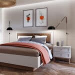 Furniture To Go Wensley Light Grey 2 Drawer Bedside Chest The Home and Office Stores