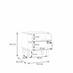 Furniture To Go Wensley Light Grey 2 Drawer Bedside Chest The Home and Office Stores