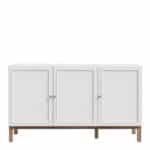 Furniture To Go Wensley Light Grey 3 Door 1 Drawer Sideboard The Home and Office Stores