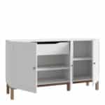 Furniture To Go Wensley Light Grey 3 Door 1 Drawer Sideboard The Home and Office Stores