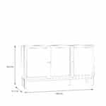 Furniture To Go Wensley Light Grey 3 Door 1 Drawer Sideboard The Home and Office Stores