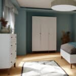 Furniture To Go Wensley Light Grey 3 Door Wardrobe The Home and Office Stores