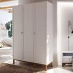 Furniture To Go Wensley Light Grey 3 Door Wardrobe The Home and Office Stores