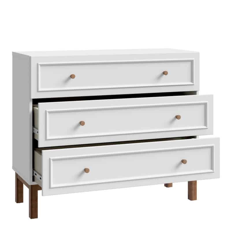 Furniture To Go Wensley Light Grey 3 Drawer Chest The Home and Office Stores