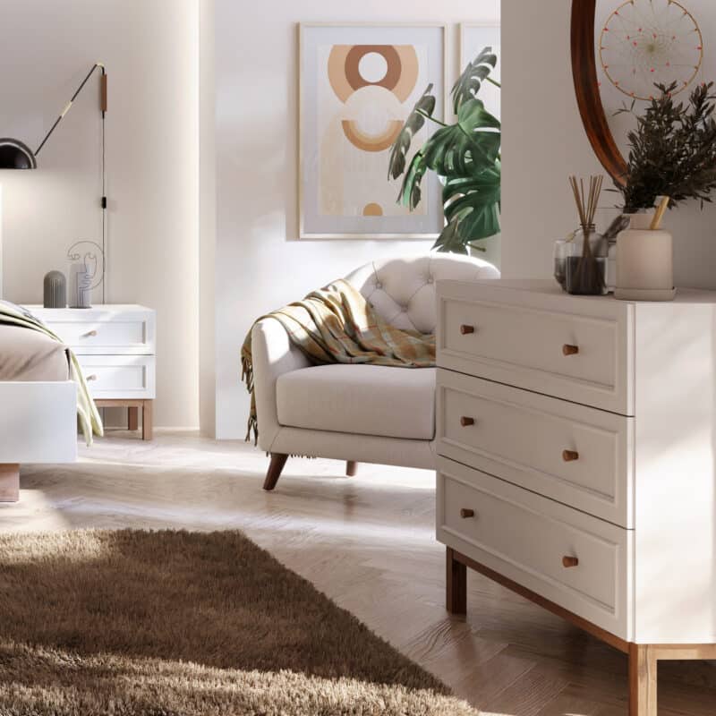 Furniture To Go Wensley Light Grey 3 Drawer Chest The Home and Office Stores