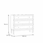 Furniture To Go Wensley Light Grey 3 Drawer Chest The Home and Office Stores