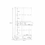 Furniture To Go Wensley Light Grey 4 Door 2 Drawer Display Cabinet The Home and Office Stores