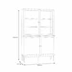 Furniture To Go Wensley Light Grey 4 Door Display Cabinet The Home and Office Stores