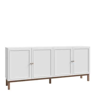 Furniture To Go Wensley light grey 4 door sideboard