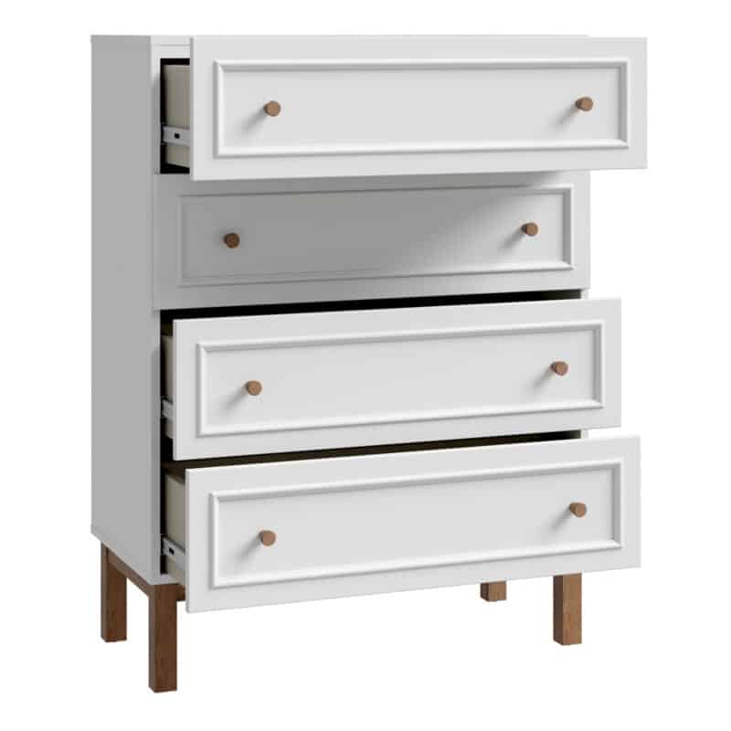 Furniture To Go Wensley Light Grey 4 Drawer Chest The Home and Office Stores