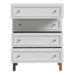 Furniture To Go Wensley Light Grey 4 Drawer Chest The Home and Office Stores