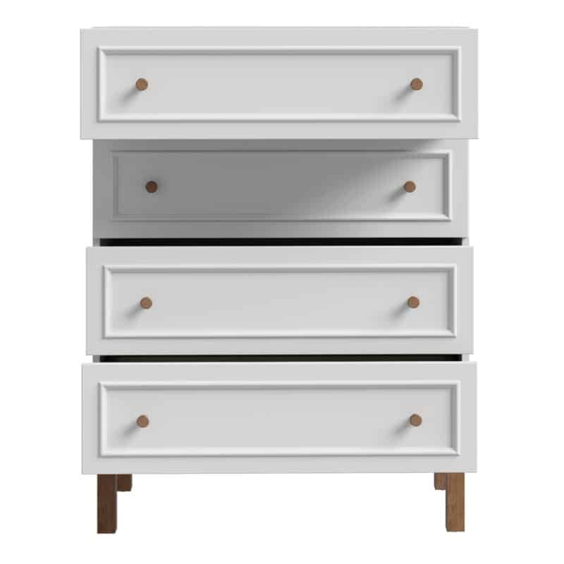 Furniture To Go Wensley Light Grey 4 Drawer Chest The Home and Office Stores