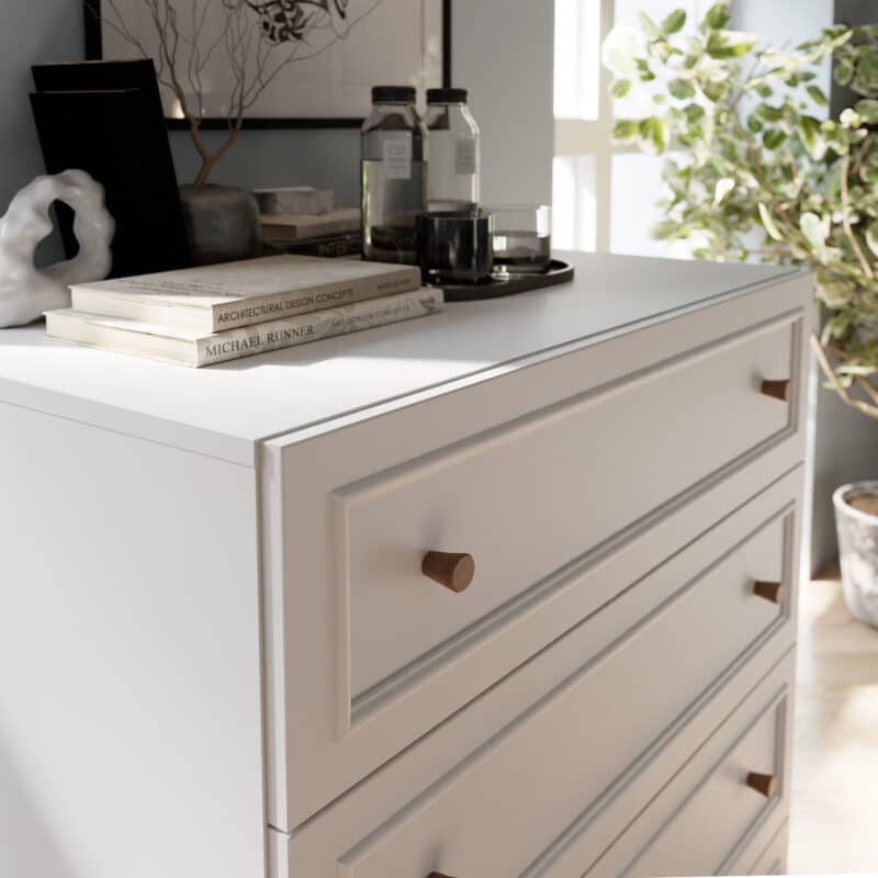 Furniture To Go Wensley Light Grey 4 Drawer Chest The Home and Office Stores