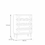 Furniture To Go Wensley Light Grey 4 Drawer Chest The Home and Office Stores