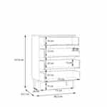 Furniture To Go Wensley Light Grey 4 Drawer Chest The Home and Office Stores