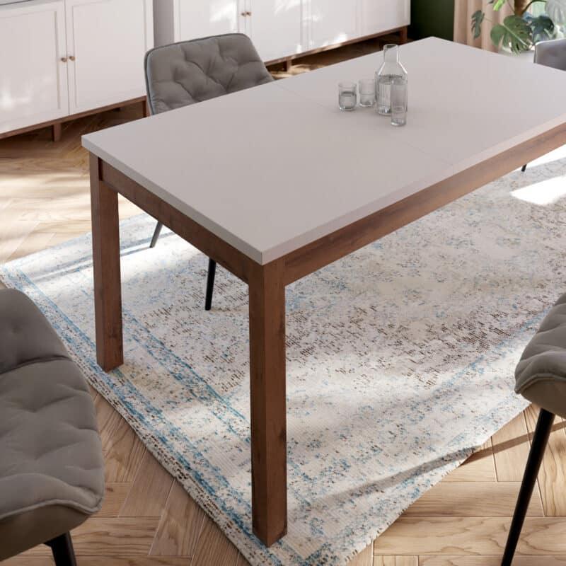 Furniture To Go Wensley Light Grey Dining Table The Home and Office Stores
